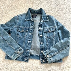 FADED GLORY Woman's Denim Medium Wash Button Down Jacket Size S